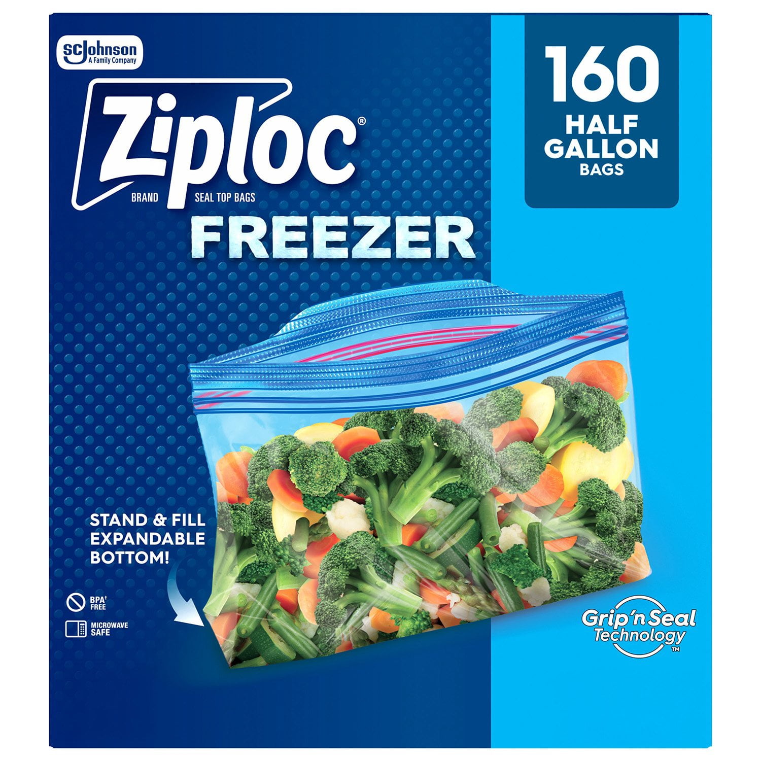 Ziploc Easy Open Bags Variety Pack with New Stay Open Design, 347