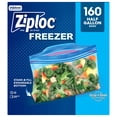 thumbnail image 1 of Ziploc Half Gallon Freezer Bags, 160 ct., 1 of 7
