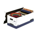 thumbnail image 2 of Bankers Box Storage Box with Lift Lid, White/Blue Letter, 12/Carton, 2 of 7