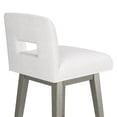thumbnail image 19 of HH2 Home Upholstered Key Back Wood Adjustable Height Swivel Bar Stool, 19 of 19
