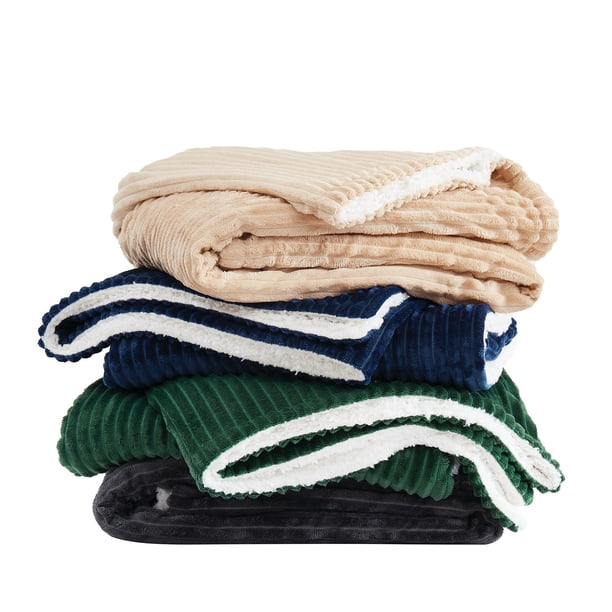 London Fog Plush Corduroy Bed Blanket, Assorted Sizes - Samsclub.com