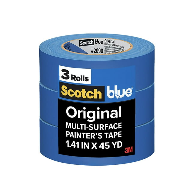 Scotchblue™ Original Painter's Tape, 1.41 in. x 45 yd., 3 Rolls Total