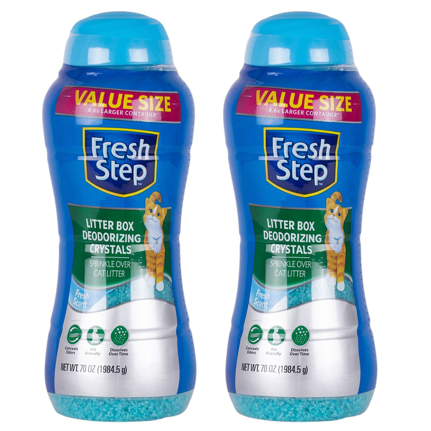 Fresh Step, Litter Box Deodorizing Crystals, Fresh Scent, pk