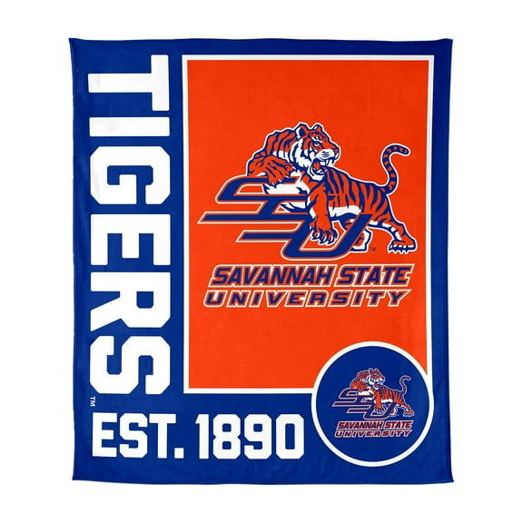 Logo Brands Savannah State Tigers 60"x70" Super Plush Blanket