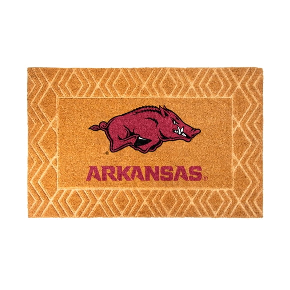 Logo Brands Arkansas Razorbacks Coir Outdoor Mat