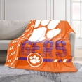 thumbnail image 2 of Logo Brands Clemson Tigers 60"x70" Super Plush Blanket, 2 of 7