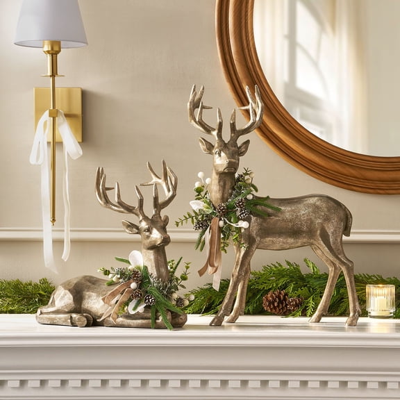 Member's Mark Holiday Deer Décor, Set of 2