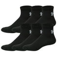 thumbnail image 1 of Under Armour 6-Pack Cotton Quarter Sock, 1 of 4