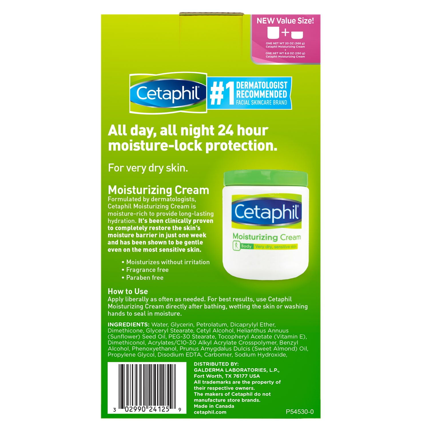 Cetaphil Moisturizing Cream for Very Dry, Sensitive Skin