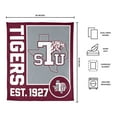 thumbnail image 3 of Logo Brands Texas Southern Tigers 60"x70" Super Plush Blanket, 3 of 6