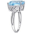 thumbnail image 3 of Emerald Cut Gemstone Ring in Sterling Silver, 3 of 6