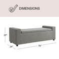 thumbnail image 4 of Member's Mark Harlow Upholstered Bench Ottoman, Assorted Sizes & Colors, 4 of 9