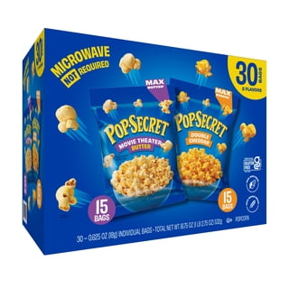 Pop Secret Popcorn Variety Pack, Movie Theater Butter & Double Cheddar, 0.625 oz., 30 pk.