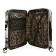 thumbnail image 4 of Bebe Teresa 3-Piece Hardside Luggage Set, Black Marble, 4 of 9