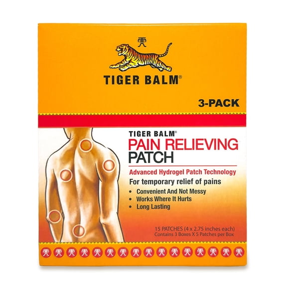 Tiger Balm Pain Relieving Patch, 15 ct.