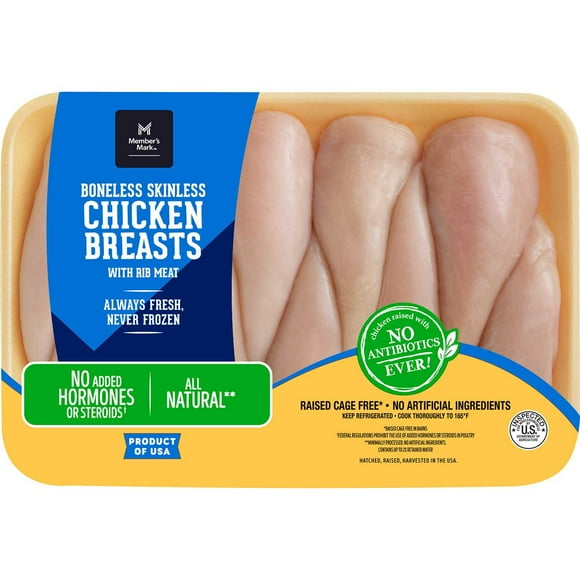 Member's Mark Boneless and Skinless Chicken Breasts, priced per pound