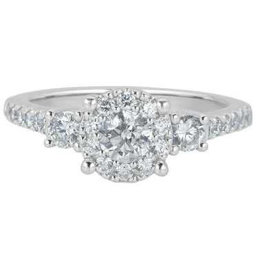 0.99 CT. T.W. Diamond Ring in 14K White Gold