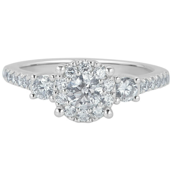 0.99 CT. T.W. Diamond Ring in 14K White Gold