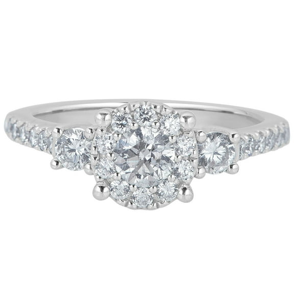 0.99 CT. T.W. Diamond Ring in 14K White Gold