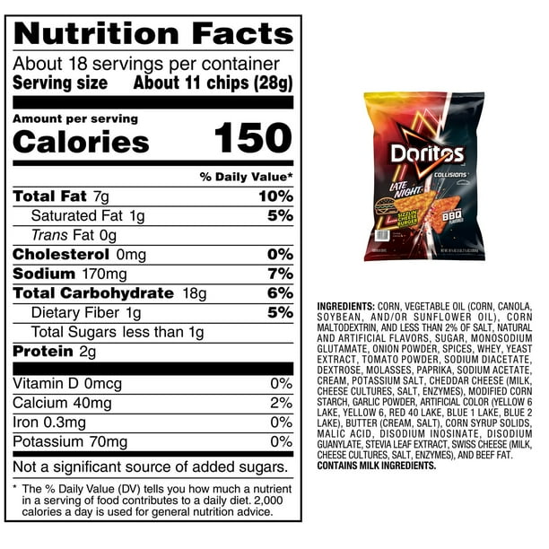 Doritos Collisions Tortilla Chips BBQ & Sizzlin Cheeseburger