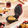 thumbnail image 4 of Dash Heart Miniature Waffle Maker with Heart Print Lid, 4 of 9