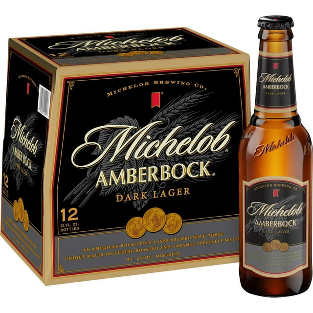 Michelob Amber Bock Dark Lager Beer, 12 fl. oz. bottle, 12 pk.