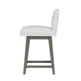 thumbnail image 15 of HH2 Home Upholstered Key Back Wood Adjustable Height Swivel Bar Stool, 15 of 19