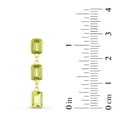thumbnail image 4 of Emerald Cut Gemstone Dangle Earrings in 14K Gold, 4 of 4