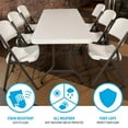 thumbnail image 5 of Lifetime 6' Commercial Grade Stacking Folding Table, 4 Pack, 5 of 12