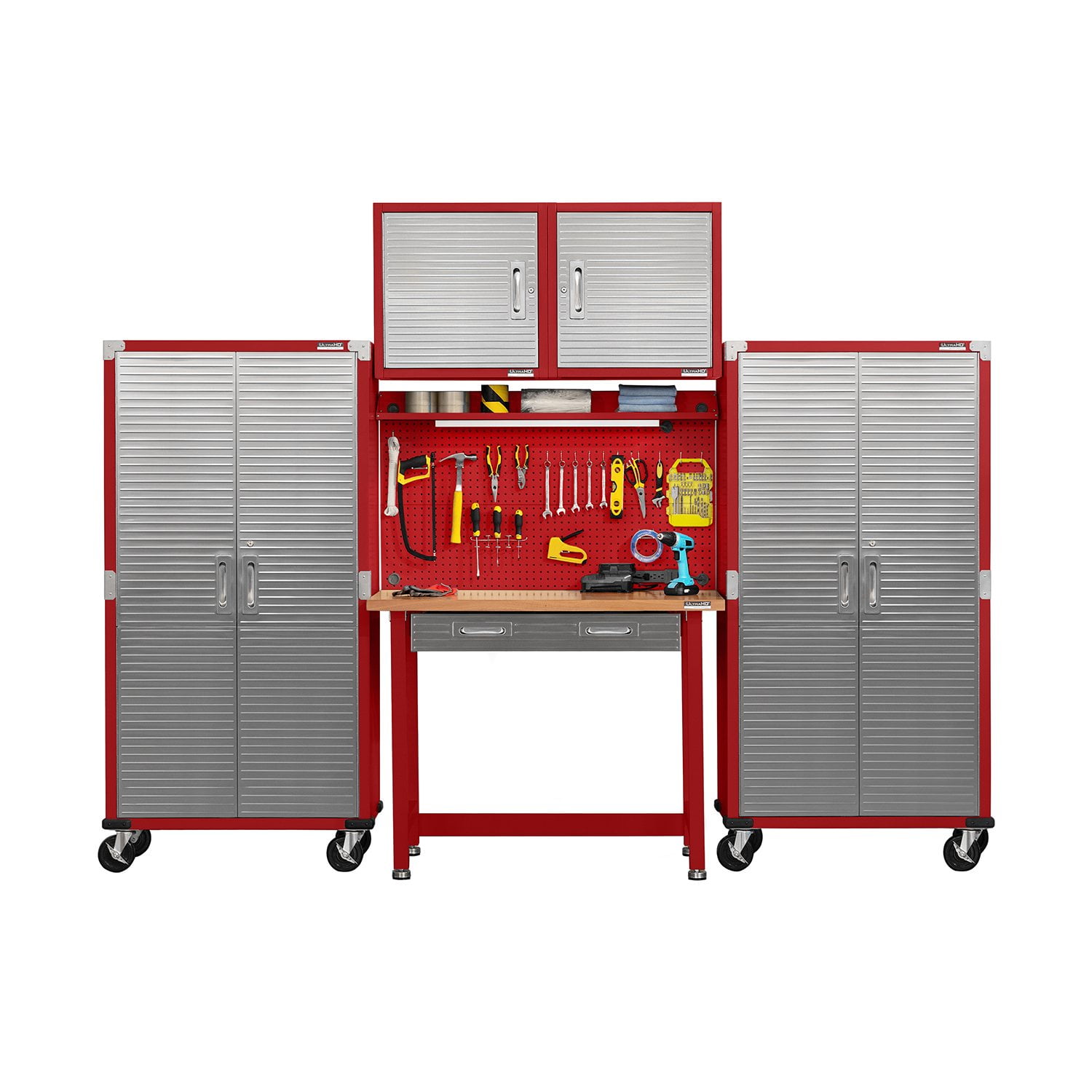 Seville Classics UltraHD 5-Piece Steel Garage Cabinet Storage Set