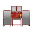 thumbnail image 2 of Seville Classics UltraHD 5-Piece Steel Garage Cabinet Storage Set With Pegboard Workbench, 10' Wide, 2 of 3