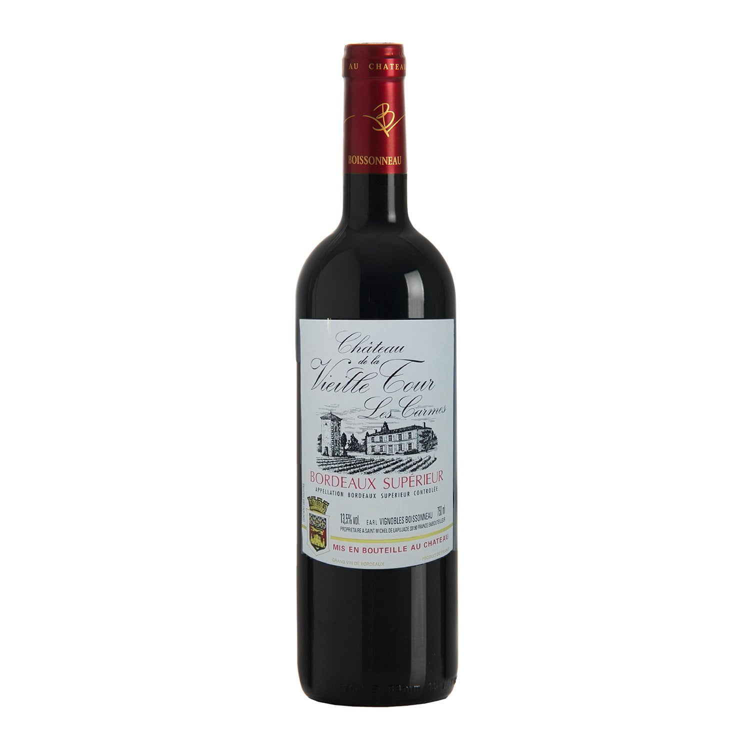 Château de la Vieille Tour Les Carmes Bordeaux Red Blend Wine, 750