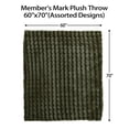 thumbnail image 4 of Member's Mark Faux Fur Bubble Throw Blanket, 60" x 70", 4 of 4