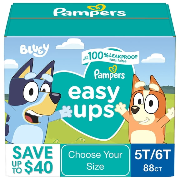 Pampers Easy Ups Ultra Training Pants Underwear, Sizes 2T-7T