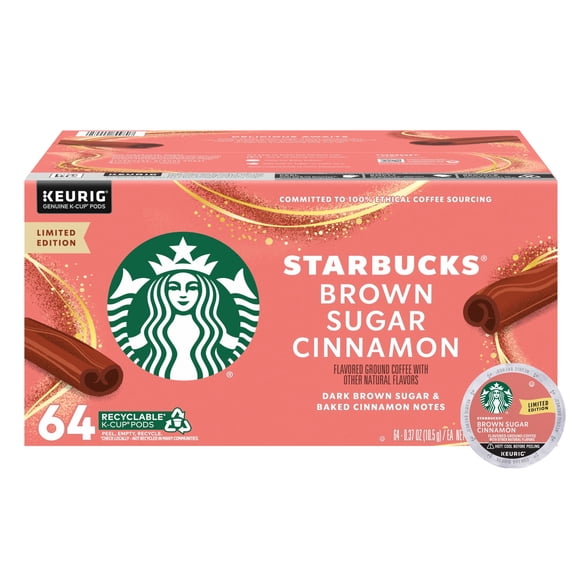 Starbucks K-Cup Coffee Pods, Brown Sugar Cinnamon, 64 ct.