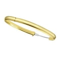 thumbnail image 3 of High Polished Hollow Bangle Bracelet in 14K Gold, 3 of 5