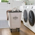 thumbnail image 1 of Seville Classics Commercial Heavy-Duty Rolling Laundry Hamper, 16" W x 22" D x 27" H, 1 of 11