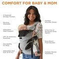 thumbnail image 3 of Contours Odyssey 5-in-1 Baby Carrier with Hip Support, Grey, 3 of 9