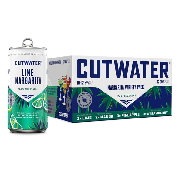 Cutwater Margarita Cocktail Variety Pack, 6.7 fl. oz. can, 12 pk.
