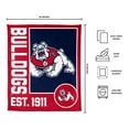 thumbnail image 3 of Logo Brands Fresno State Bulldogs 60"x70" Super Plush Blanket, 3 of 6
