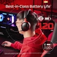thumbnail image 2 of HyperX Cloud III S – Wireless Gaming Headset for Multi-Platform, 2.4GHz, Bluetooth, Battery Life up to 120 Hours 2.4GHz / 200 Hours Bluetooth, 53mm Angled Drivers, 10mm Detachable Mic – Black/Red, 2 of 7