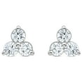 thumbnail image 2 of 0.30 CT. T.W. Round Cut Three Stone Diamond Stud Earrings in 14K Gold, 2 of 5