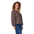 thumbnail image 2 of BILA Women's Printed Pintuck Long Sleeve Cotton Top, 2 of 9