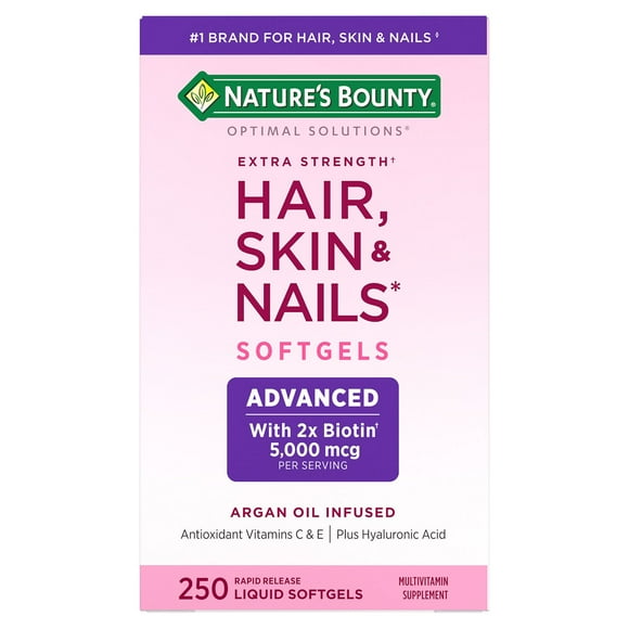 Nature's Bounty Optimal Solutions Advanced Hair, Skin & Nails Softgels, 250 ct.