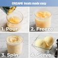 thumbnail image 9 of Ninja CREAMi Ice Cream Maker, White, 5 One-Touch Programs, (2) 16oz Pints with Storage Lids, 9 of 12