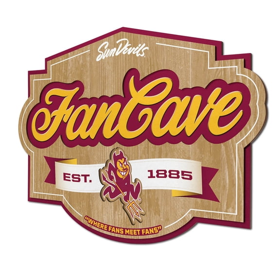 YouTheFan Arizona State Sun Devils 17"x12.5" 3D Multi-Layered Fan Cave Sign