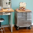 thumbnail image 16 of Seville Classics UltraHD 6-Drawer Rolling Cabinet, 28" W x 25" D x 34.5" H, 16 of 17