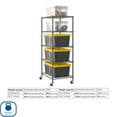 thumbnail image 3 of Seville Classics UltraDurable NSF-Certified Steel Tote Shelving, 25" W x 33" D, 3 of 13