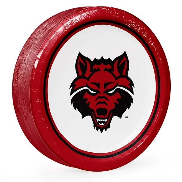 Arkansas State Red Wolves NCAA Round Paper Plates, 10
