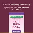 thumbnail image 3 of Nature's Bounty Optimal Solutions Advanced Hair, Skin & Nails Softgels, 250 ct., 3 of 6
